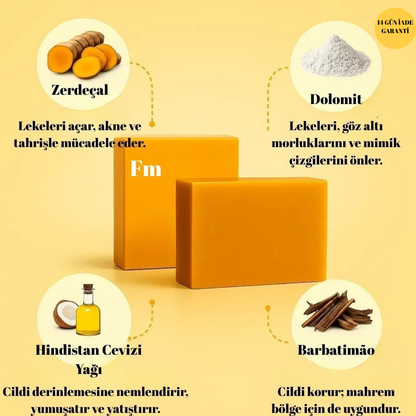 Zerdeçal Beyazlatıcı ve Antiseptik Sabun